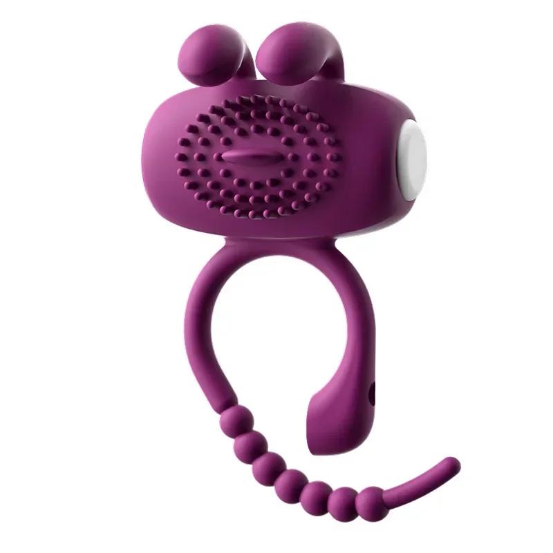 Vibrating Cock Ring for Men Silicone Penis Rings Intense Vibration Mens Vibrator Longer Harder Stronger Erection Adult Sex Toys