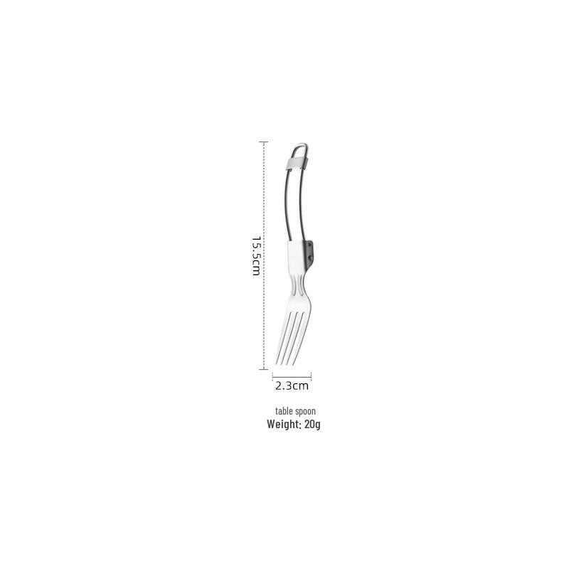 304 Stainless Steel Multifunctional Folding Cutlery Set with Knife, Fork, Spoon, and Detachable Chopsticks for Outdoor Use.