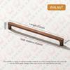 KAK Wooden Cabinet Knobs andl Handles Walnut Kitchen Cabinet Handle Pulls Beech Drawer Knobs Round Furniture Handle Hardware