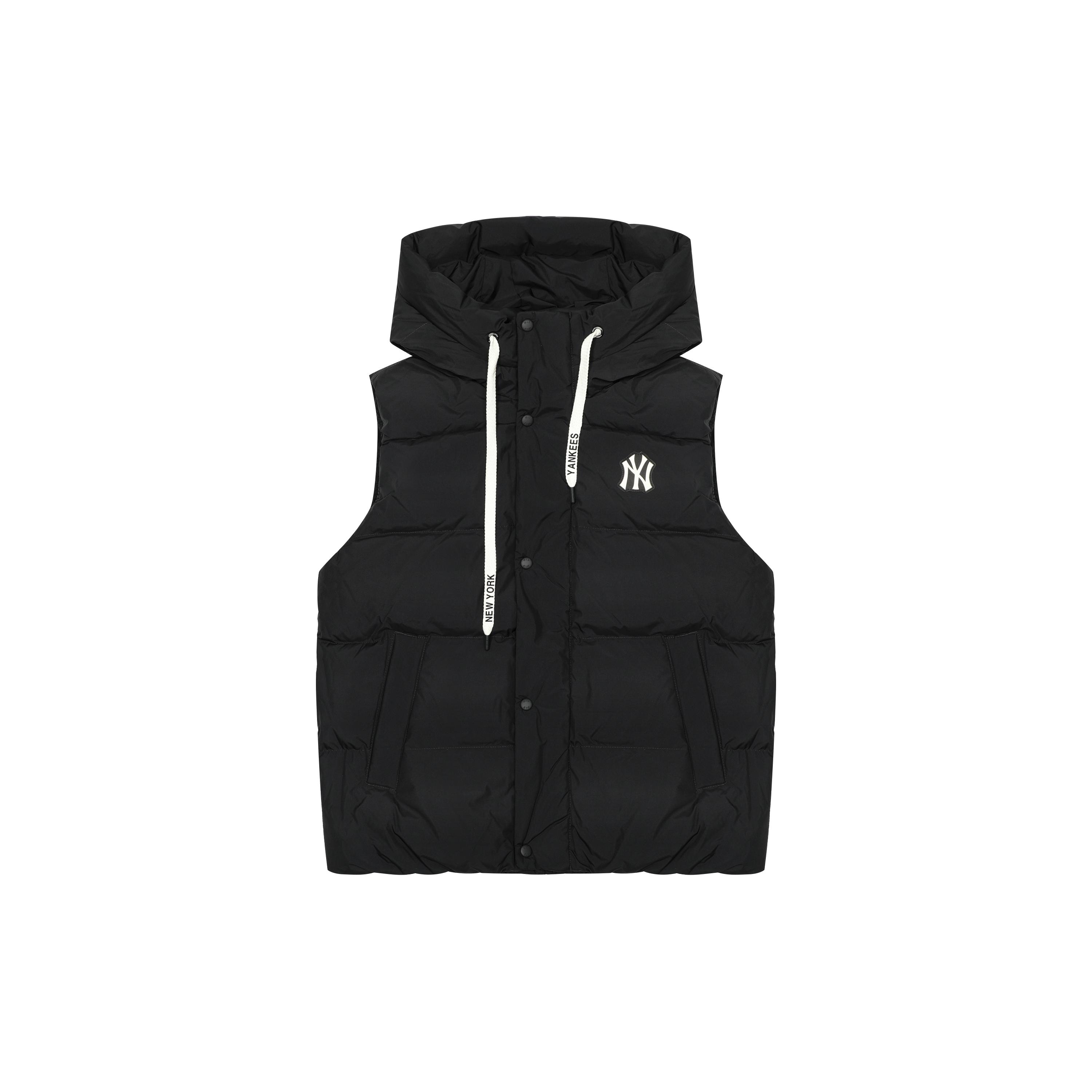 MLB New York Yankees Down Vests Unisex Black Stand Collar Moderate 3ADVB0126-50BKS M