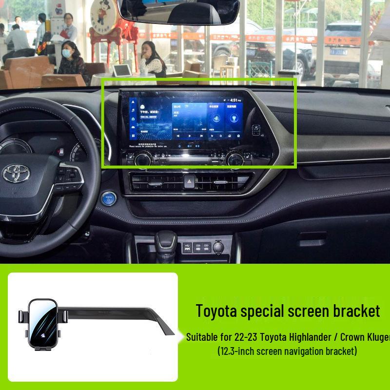 Toyota Auto-Bildschirm Handyhalter - Horizontale Stumme Spiegel-Navigationshalterung