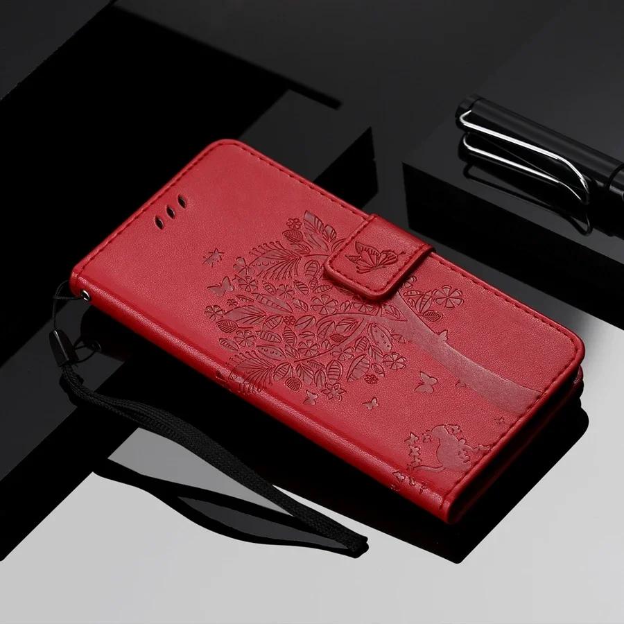 Wallet Tree Embossing Flip Leather Case For Samsung Galaxy A07 A15 A16 A17 A35 A36 A55 A56 S25 Edge S24 S23 S22 S21 Ultra S20 FE