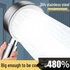 Large Water Output 304 Stainless Steel Handheld Flower Sprinkler Head with Hose Set for Bathroom.