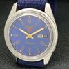 CEAS VINTAGE SEIKO 5 AUTOMATIC 6119C JAPONIA BĂRĂBĂȚI CADRAN CULOARE ALBASTRU a500099-2 R151a-a500099
