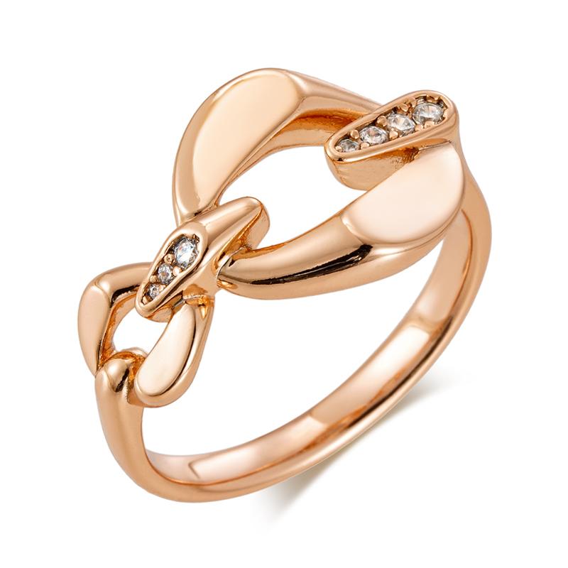 

Trendy Unique Thick Chain Women For Ring Rose Gold Vintage Fine Daily Jewelry Geometry Glossy Easy Matching Ring 10