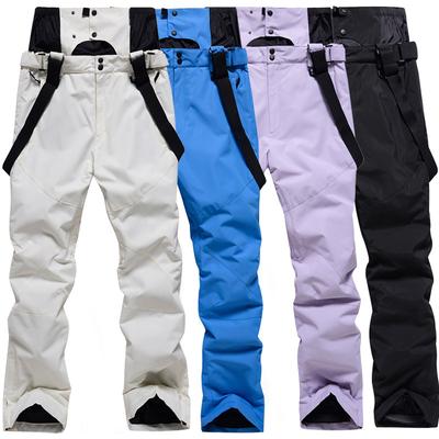 Ski Pants for Women and Men Insulated Waterproof Warm Winter Outdoor Snowboard Bibs Thermal Skiing Pants Windproof Hiking Warm Snowboarding Snow Pants