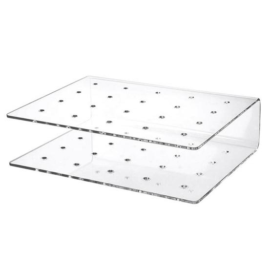 Yousheng 2Pcs Acrylic Lollipop Display Holder 15/20 Holes Clear Heavy Duty Non-slip Modern Lollipop Show Storage Organizer Stand