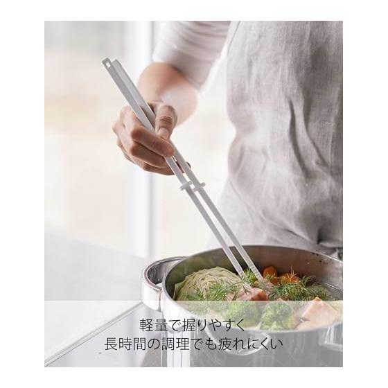 Yamazaki Jitsugyo Silicone Chopsticks White Approx. W0.8 X D0.8 X H30cm Tower Chopsticks with Chopstick Keeper Heat Resistant 4274