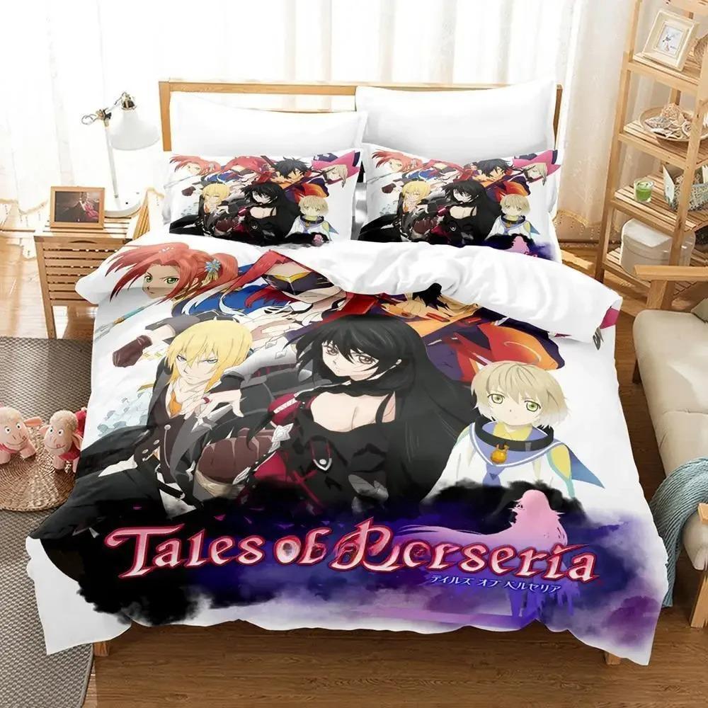 Comfortable Anime Print Duvet Cover Set With Duvet Cover And Pillowcases Single Twin Full Queen King Sizes For Adults And Kids