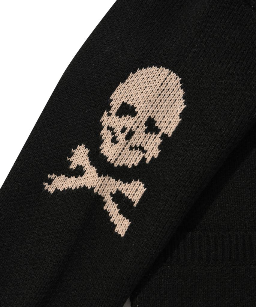 Seuweideu Schädel Cowichan Pullover [Schwarz]