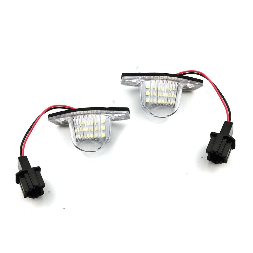 Error Free LED Car Number License Plate for Honda Crv Fit Jazz Crosstour Odyssey Stream Freed  Ight HRV FRV