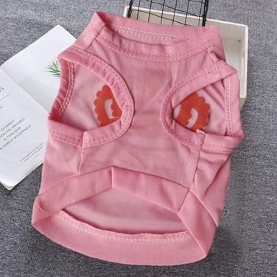 Pet Shirt Printed Pattern Breathable Polyester Dog Fashion Vest for Spring Summer