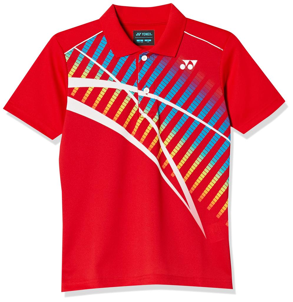 YONEX Tennis Game Sunset Red J130 Kids' Shirt, (496)