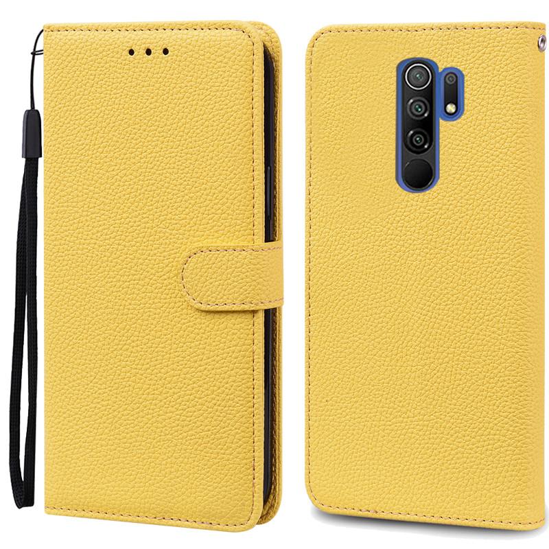 For Redmi 9 Case Soft Silicone Wallet Cover Phone Case For Xiaomi Redmi 9 Case Redmi9 Leather Flip Case Coque Fundas Shell