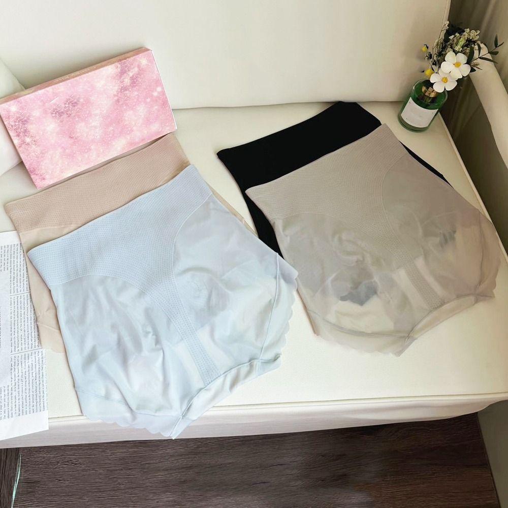 Shapers Tummy Control Underwear Ice Silk Body Shaping Briefs Breathable Slimming Shapewear  Female