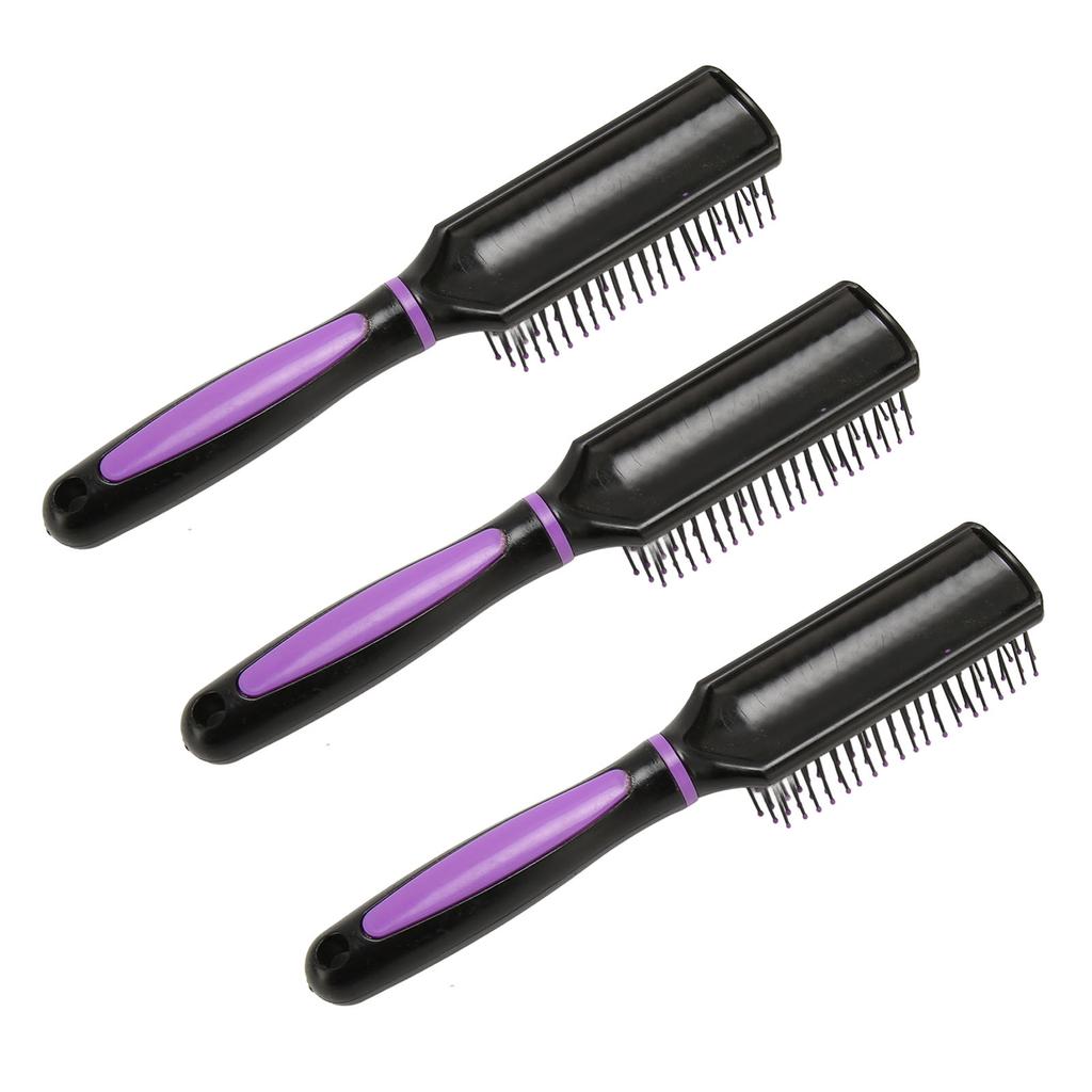 3PCS 9 Row Styling Brush Scalp Massage Vent Hair Brush for Detangling Shaping and Defining Curls