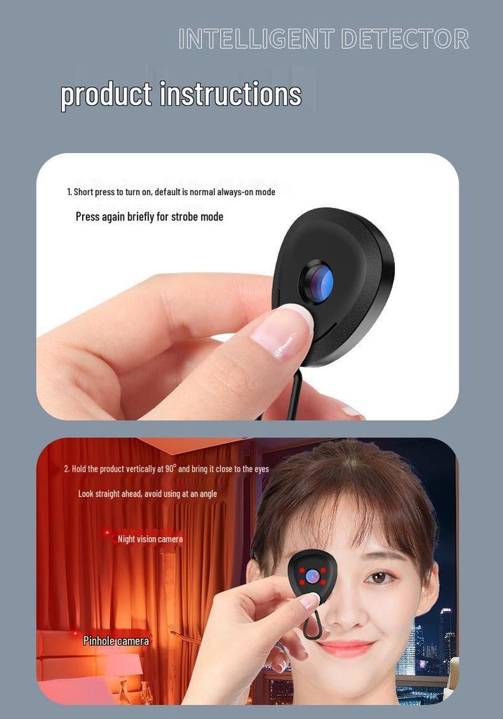 Infrared Anti-Peeping Smart Camera Detector for Surveillance-Free Hotels