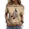 Fashion Printed Short Sleeve Round Neck T Shirt Women's Large Size Short Sleeve T Shirt Daily Outdoor Top Loose Fit Short Sleeve