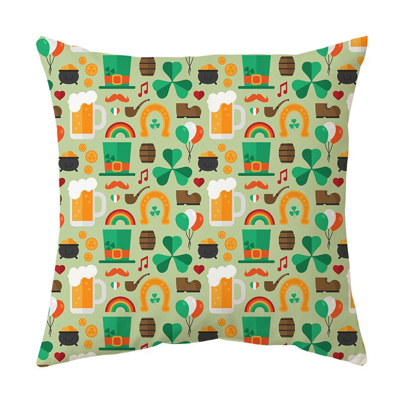 Cushion Pillow Cover Printed Cushion Cover St. Patrick's Day Gift