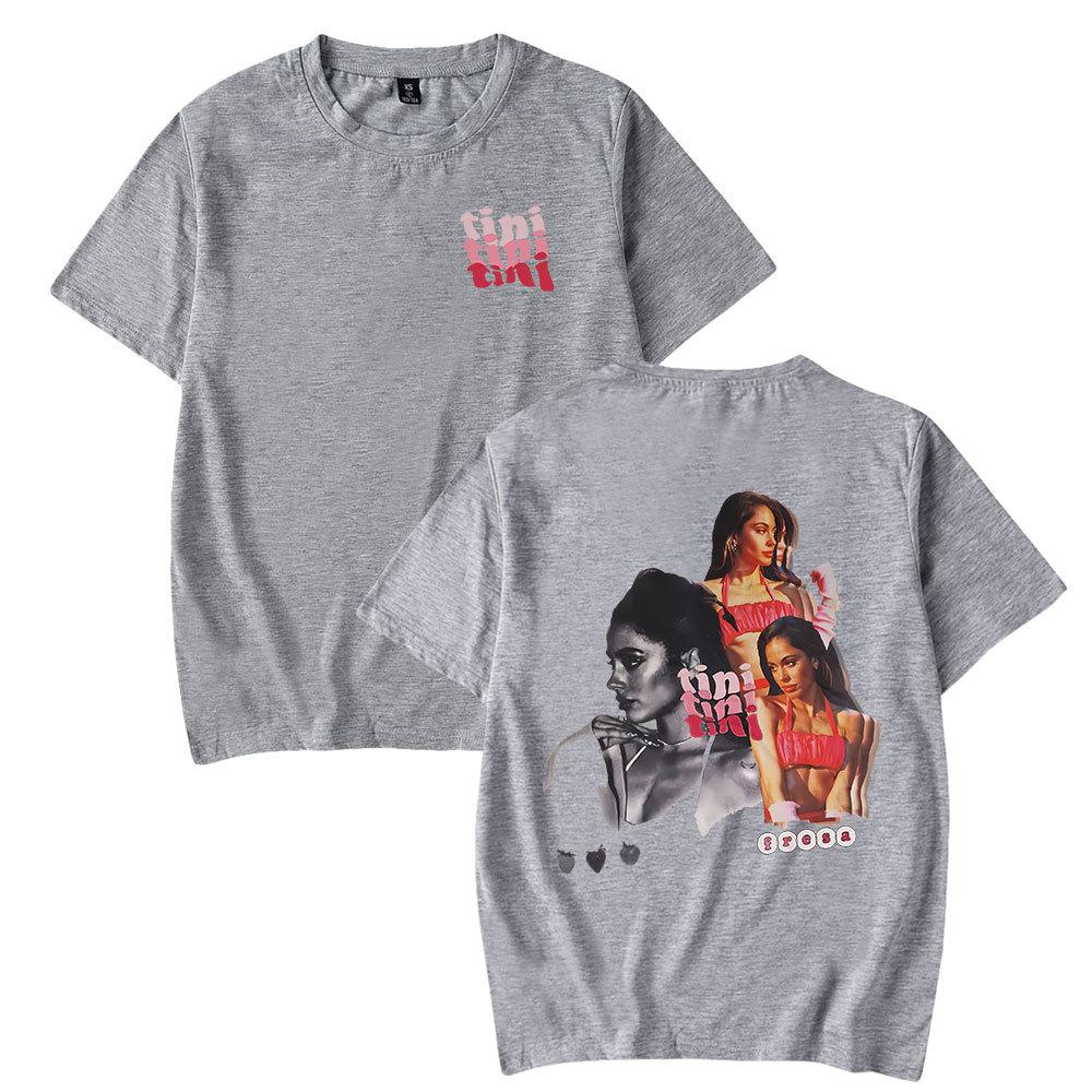 Tini Stoessel T-Shirt Sommer Kurzarm T-Shirt Grafik T-Shirt Fitness Tops