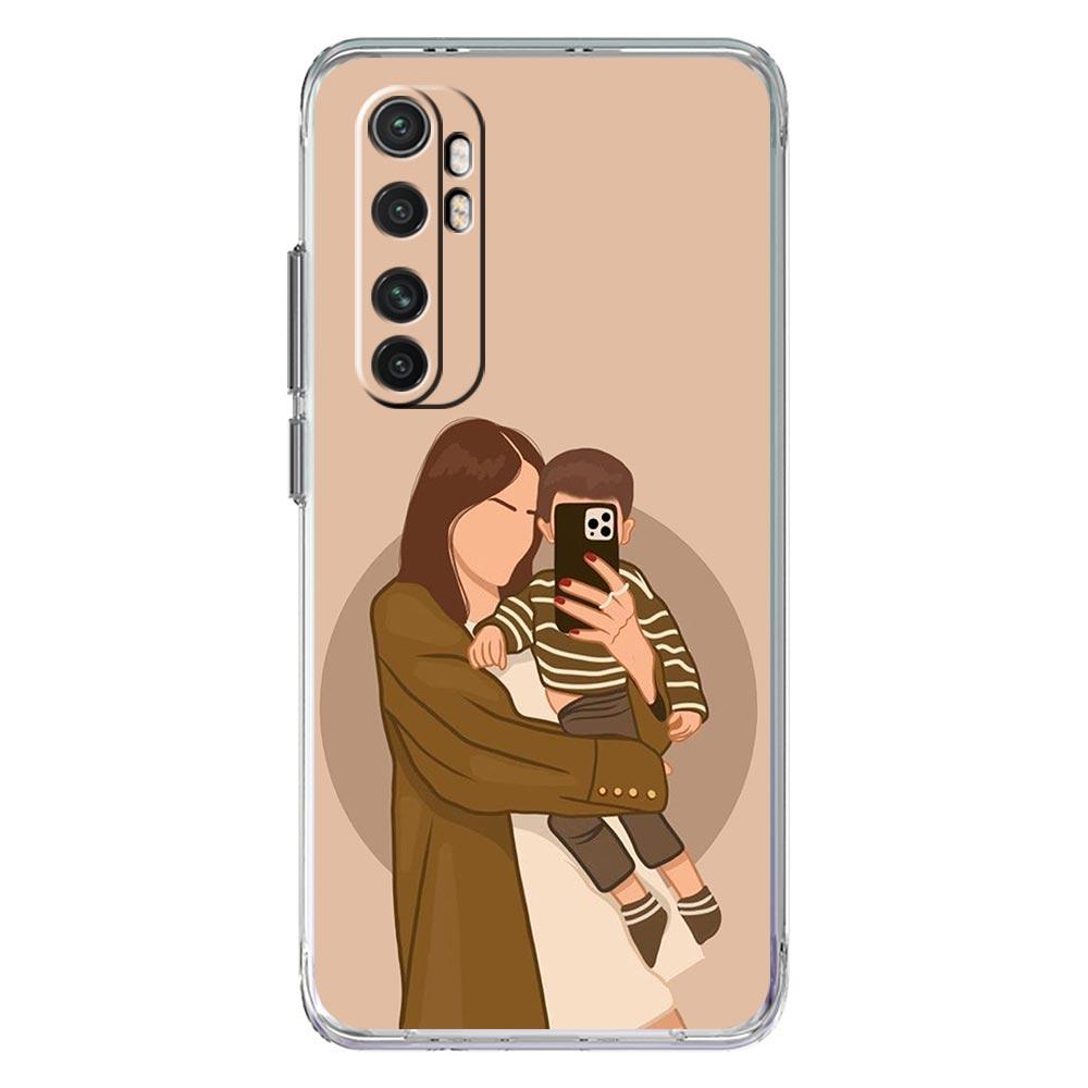 Baby Girl Mom Family Phone Case For Xiaomi Poco X5 NFC X3 F5 F4 F3 M3 14 13T 12T 12 13 Lite 11 Ultra Mi 10T 5G 11X Pro Cover