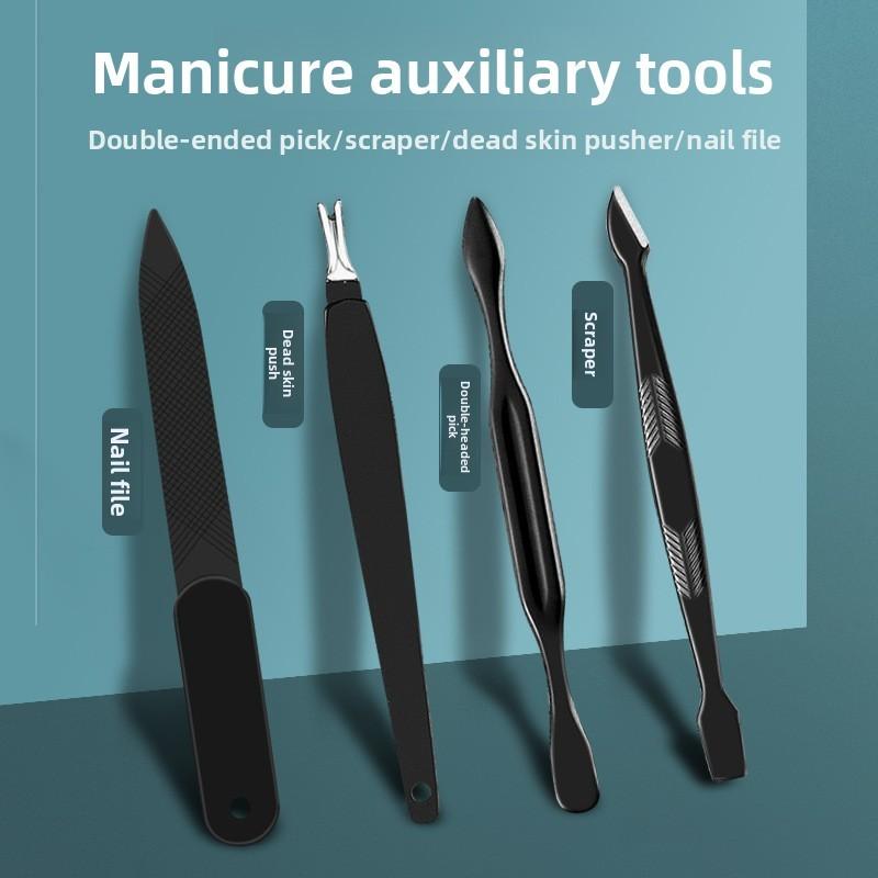 Kit de Cuidado para Unhas 16 Peças Conjunto de Manicure em Aço Inoxidável Para Uso Doméstico