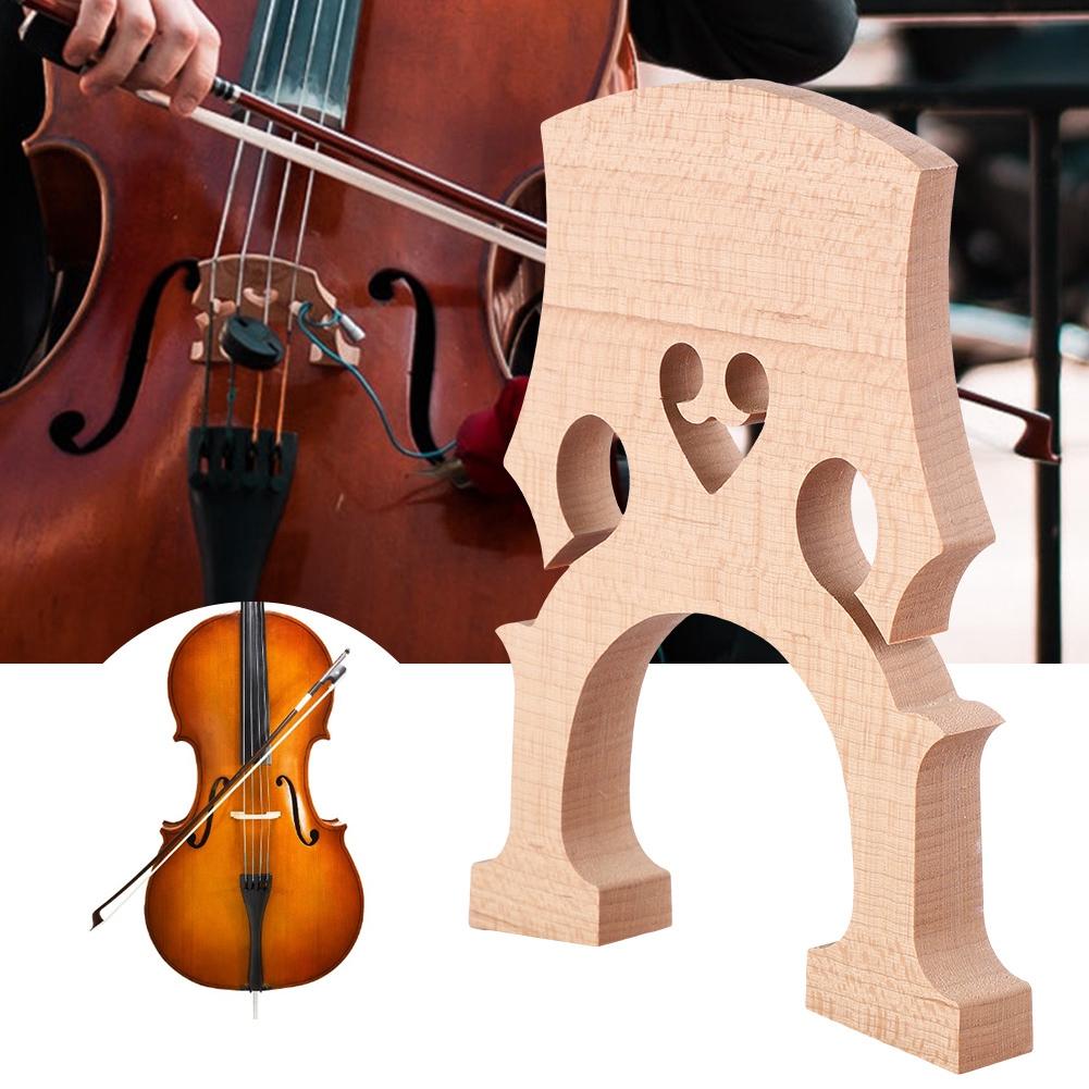 Maple Wood Cello Bridge Replacement Parts Instrument Accessory for 1 4 Cellos