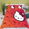 Hello Kitty Anime Bedding Set Duvet Cover 100% Polyester Suitable For Children And Adults 3-Piece Set 1 Quilt Cover
