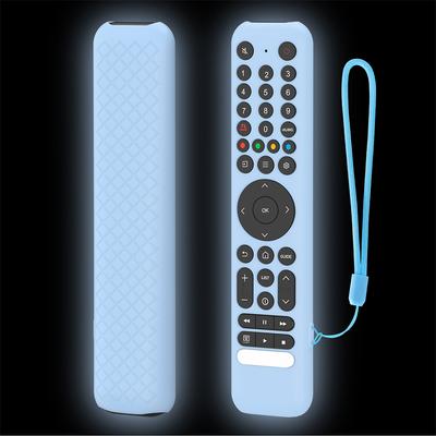 Silicone Remote Control Protective Cover for TCL RC716/RC833 GUB1 Anti-Slip Smart TV Remote Protection Cover Shell with Lanyard