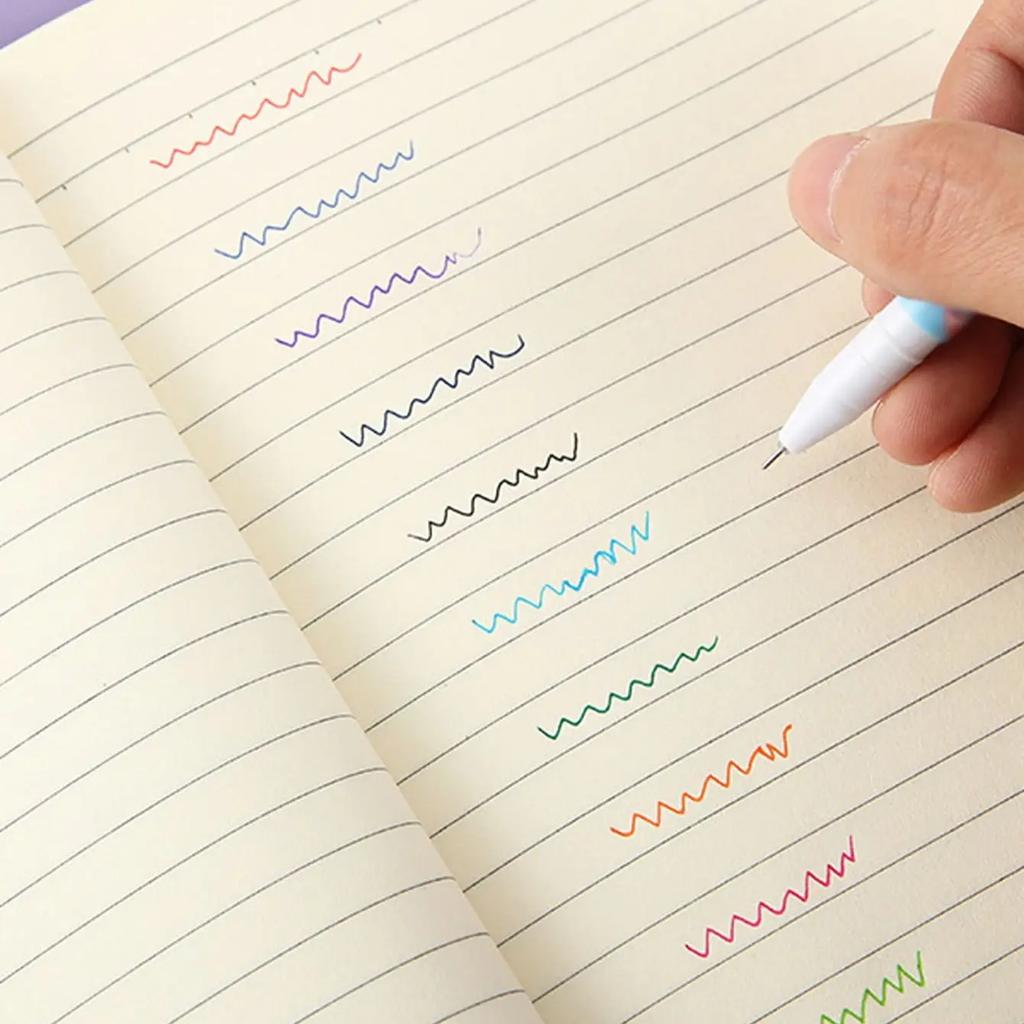 10 יח'\סט צבע עט פרח בעל חיים כוכבי כוכב מתוק פלורה צבעוני עט ג'ל 0.38 מ"מ עטים חמודים לבית ספר נייחים