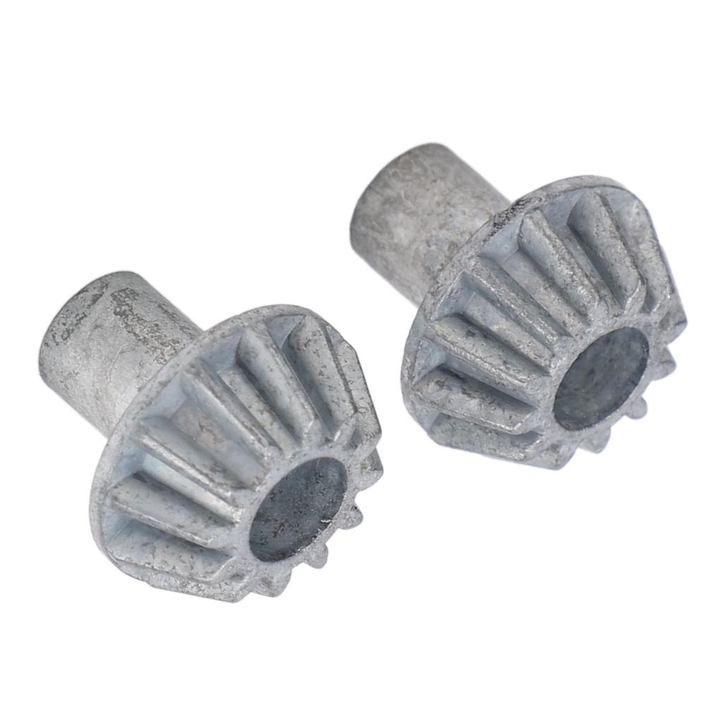 2Pcs RC Car Metal Bevel Gear Zinc Alloy 12T Metal Bevel Gear Replacement RC Parts for WLtoys 124008 124010 RC Cars