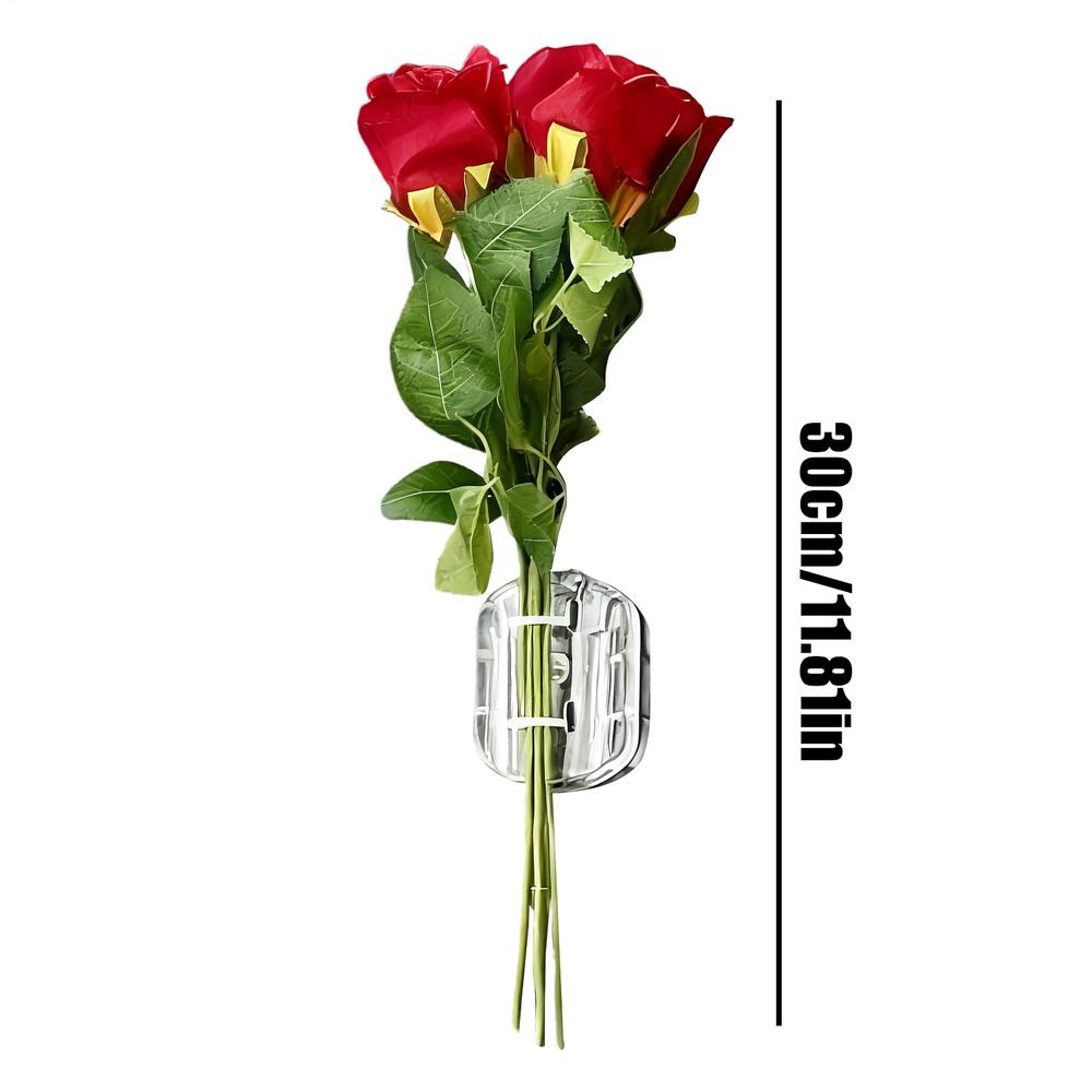 3D Romantic Car Sticker Bouquet Tulips Rose Flowers Sticker Car Body Decorations For Glass Window Automotive Vehicle Exterior