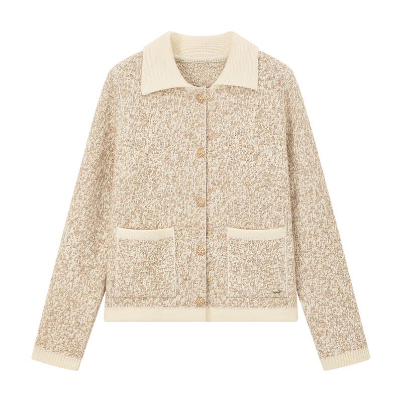 ELLE KIDS Girls' Shimmering Lapel Cardigan