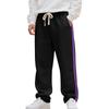 Summer new men's colour blocking casual trousers large size trousers Slim breathable trousers fashionable
