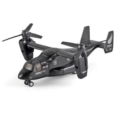 Litá slitina simulovaná Osprey Transporter stíhací letoun letecký model vojenské transportní letadlo dětská hračka sbírat ozdoby