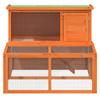 vidaXL Hutch Brown 102x90x84.5 Cm Solid Pine Wood