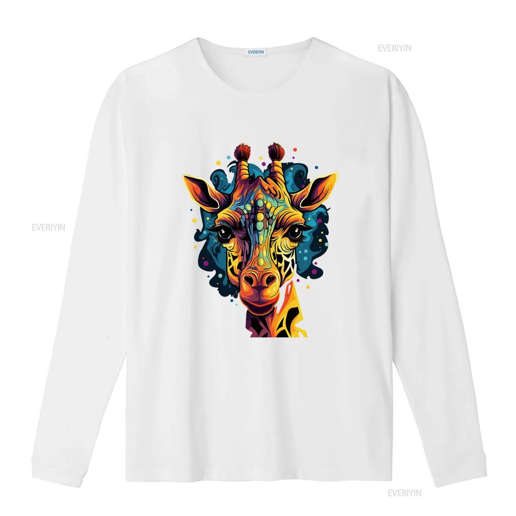 Cartoon Giraffe Cool Unisex S T Shirt For Party Or Birthday Black Vintage Washed Designer Clothes Versatile Streetwear