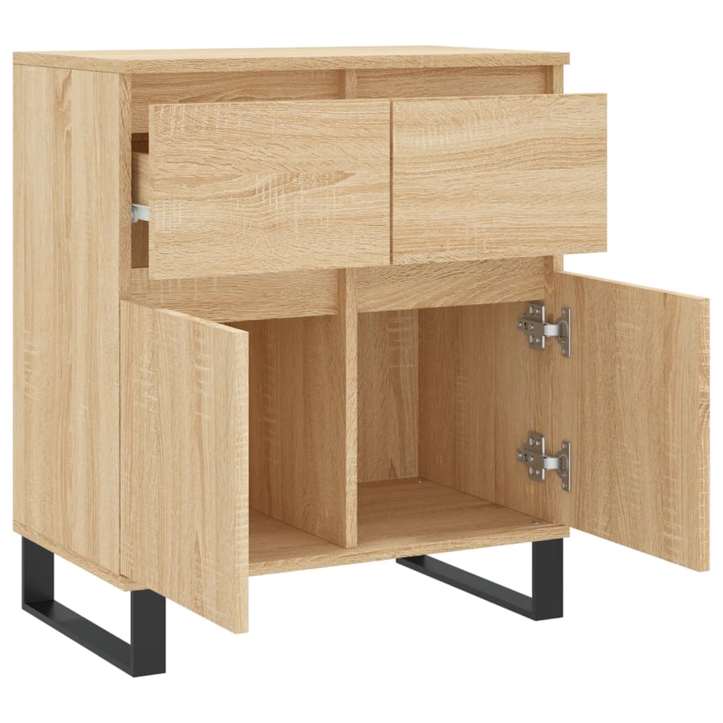 Chest of Drawers, Sonoma Oak, 60X35X70 Cm, Wood-based Material