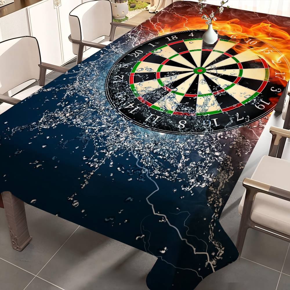 Speelkamer Dart Rechthoekige Tafelkleed Tafel Decoratie Herbruikbaar Waterdicht Keuken Eetkamertafelkleed Feestdecoratie 150x200cm