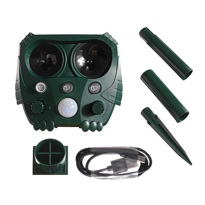 New Solar-Powered Infrared Animal Repeller for Cats and Dogs - In Stock