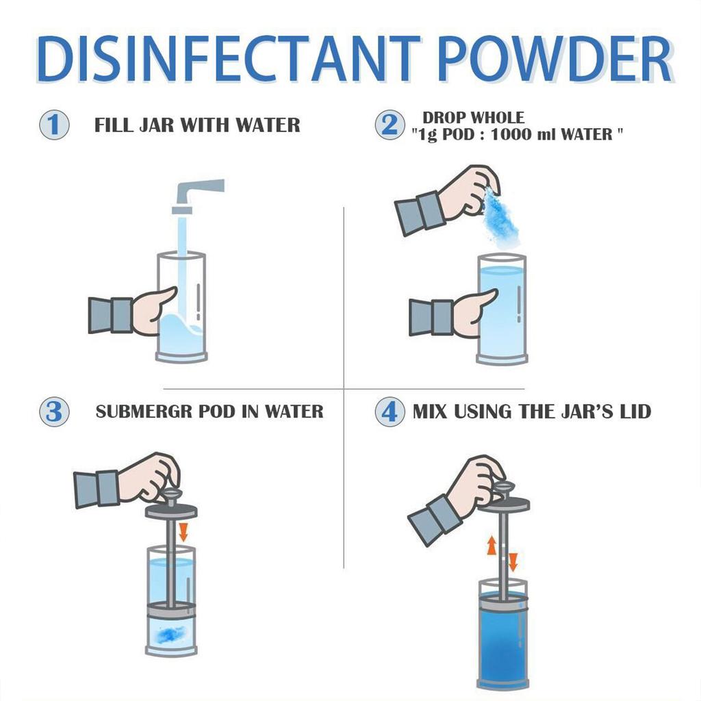 Professional Barber Disinfection Powder for Hair Comb Clipper Scissors Sanitizer Hair Salon Barbershop Accessaries