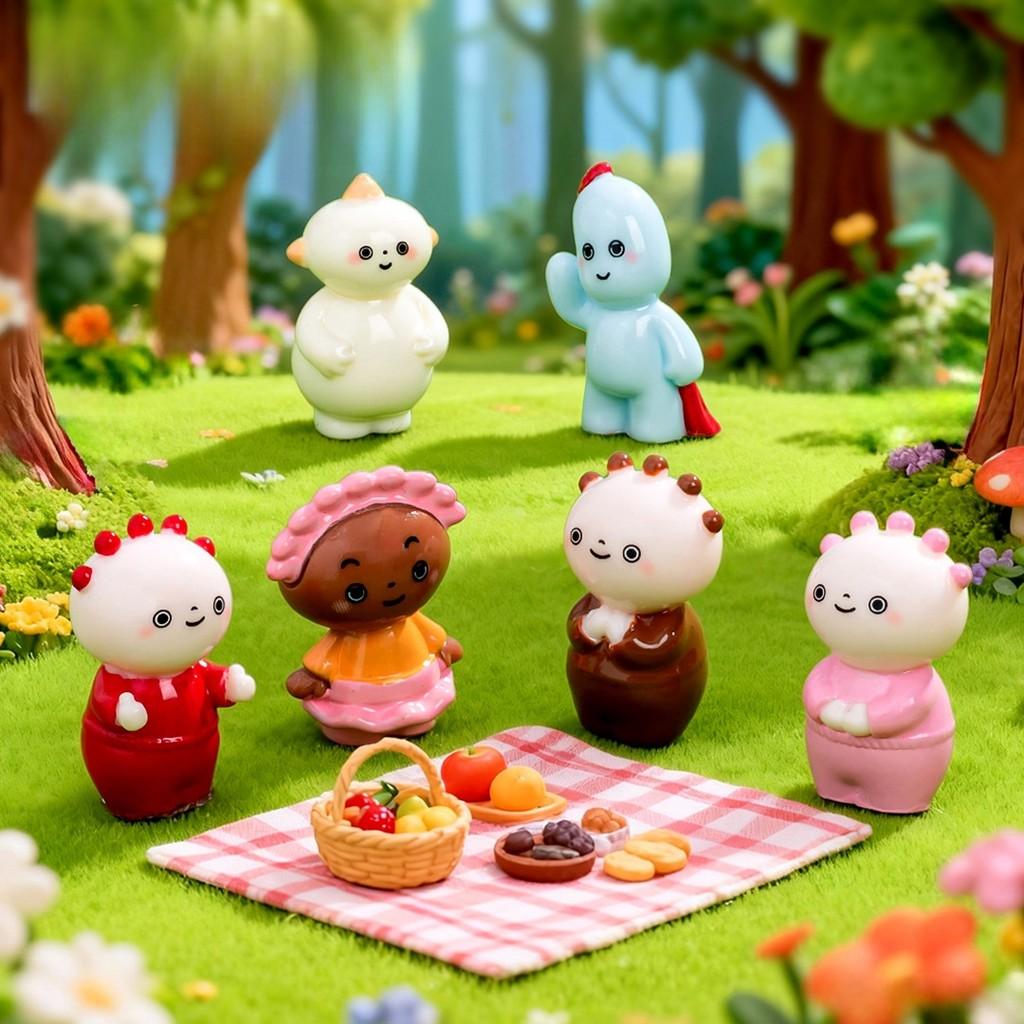 In The Night Garden Micro Landscape Creative Cute Garden Baby Doll Resin Decor For Desktop And Car