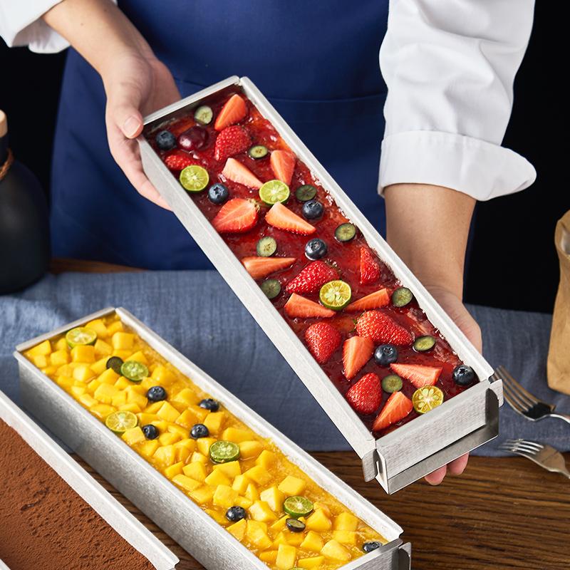 Tiramisu Muffin Pan Stainless Steel Cheesecake Pan Baking Mould Rectangle Cake Pan For Birthday Cake Cake Bread Chiffon Tiramisu