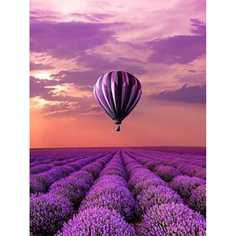 5D DIY Diamond Painting Full Round Drill Craft Kit Diamond Embroidery Balloon Landscape Cross Stitch Mosaic Wall Art Home Decor