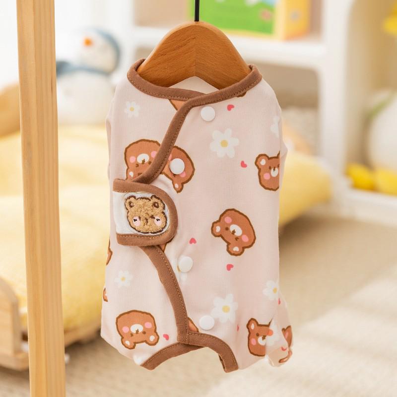 Autumn & Winter Warm Pet Outfit: Cute Four-Legged Cat & Puppy Clothes for Air Conditioning