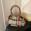 Large Capacity Grass Weaving Handbag With Inner Pocket For Beach Days