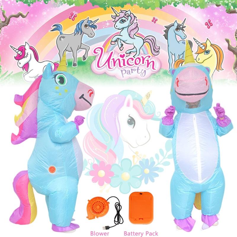 Inflatable Costume Unicorn Adult Halloween Party Cosplay Props Festival Dress