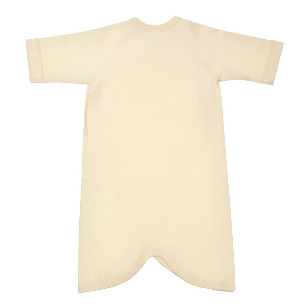 Pure Organic Slim Organic Cotton Newborn Combi Undershirt Set Soft Made in Baby Ivory 100% (2-Piece Set), All-Season Undershirts, Japan,