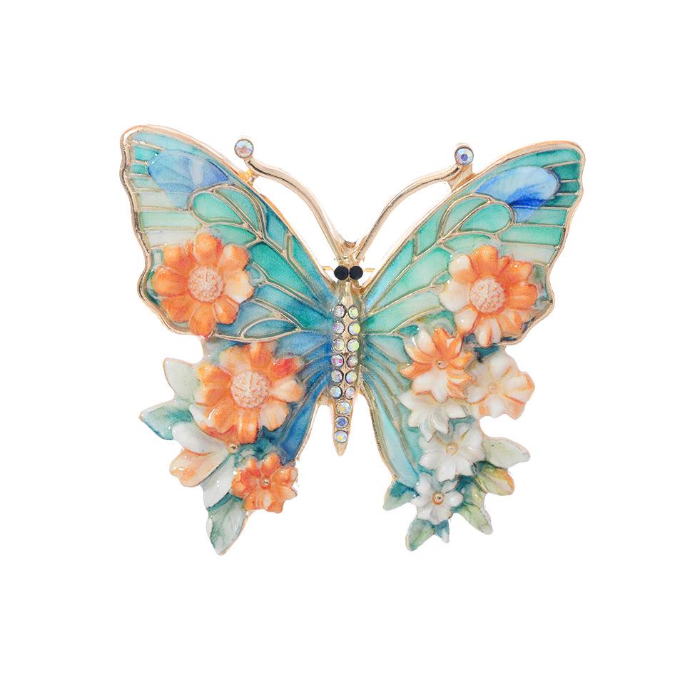 Eco-Friendly Enamel Butterfly Brooch: Elegant, Versatile Fashion Pin