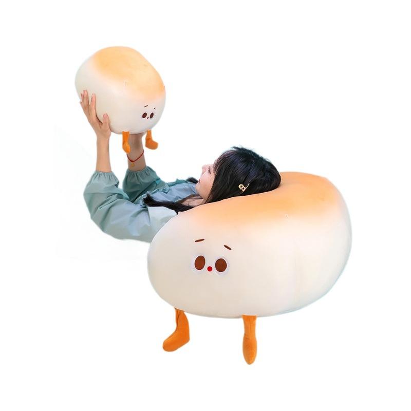 Creative Soft and Cute Steamed Buns Dolls Home Decoration Children's Sleeping Pillows Large Dolls for Girls' Holiday Gifts